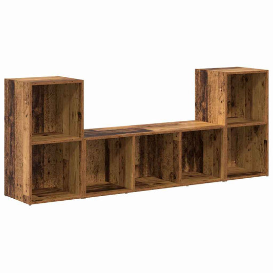 TV-Schränk 3 pcs Braun 107 x 35 x 37 cm Holzwerkstoff