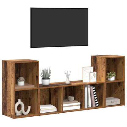 TV-Schränk 3 pcs Braun 107 x 35 x 37 cm Holzwerkstoff