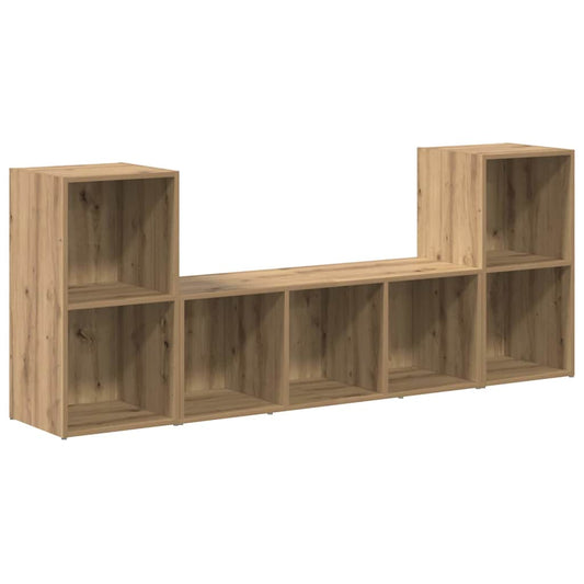 TV-Schränk 3 pcs Braun 107 x 35 x 37 cm Holzwerkstoff