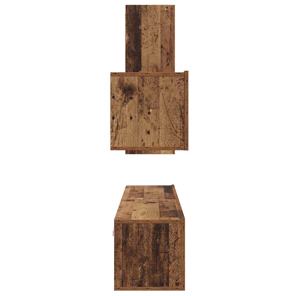 TV-Möbel-Set 4 pcs Altholz 30,5 x 30 x 90 cm Holzwerkstoff