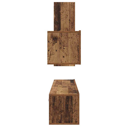 TV-Möbel-Set 4 pcs Altholz 30,5 x 30 x 90 cm Holzwerkstoff