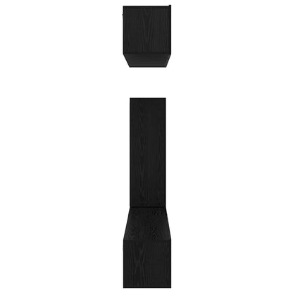 TV-Möbel-Set 6 pcs Schwarze Eiche 30,5 x 30 x 90 cm