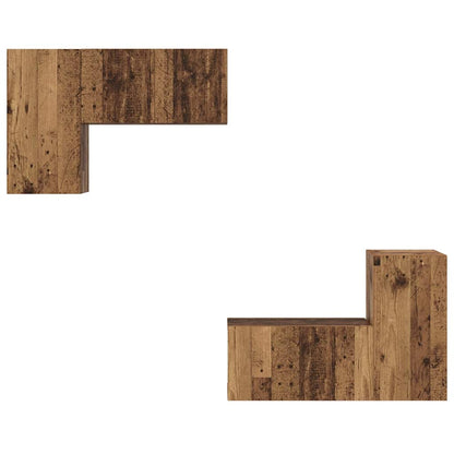 TV-Möbel-Set 4 pcs Altholz 60 x 30 x 30 cm Holzwerkstoff