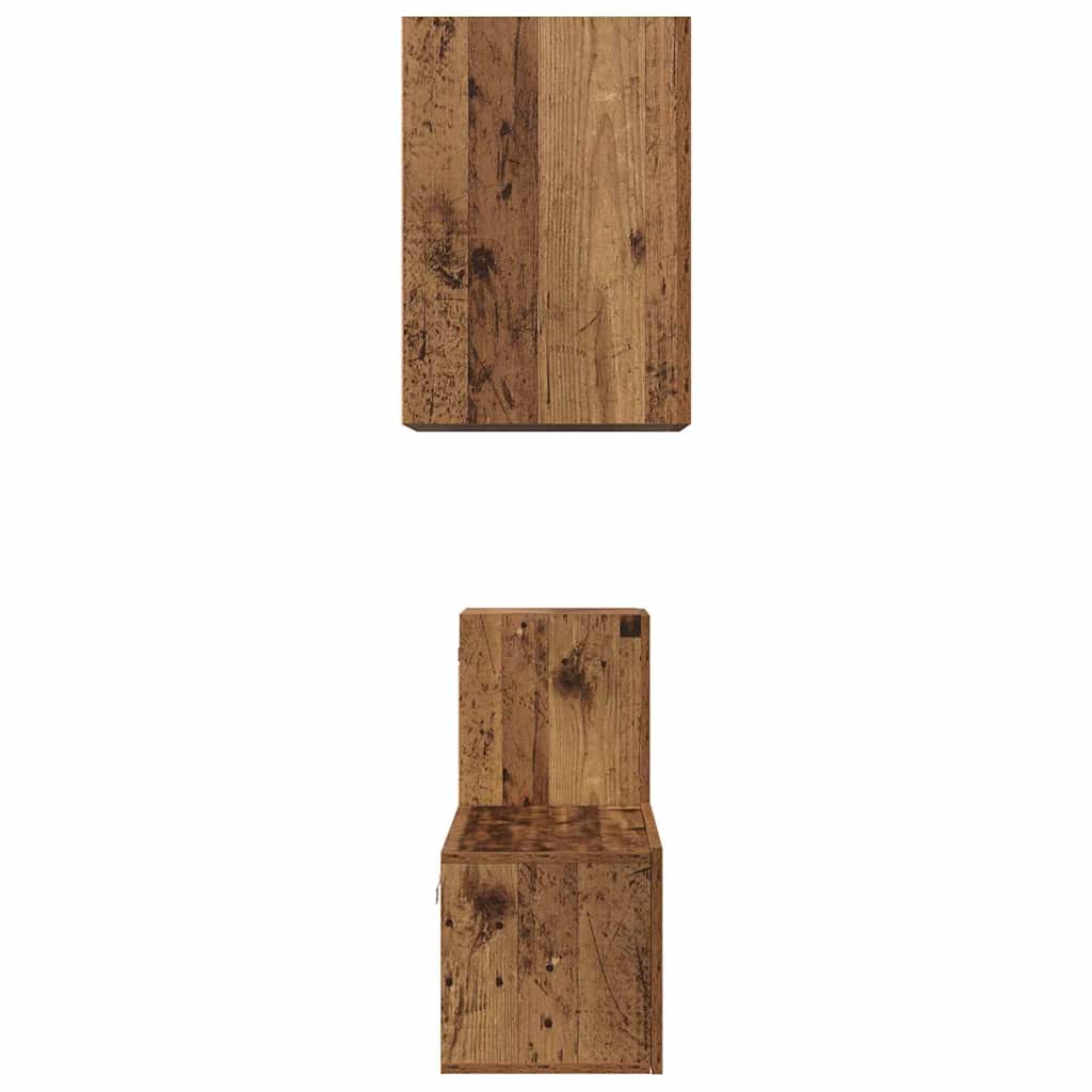 TV-Möbel-Set 4 pcs Altholz 60 x 30 x 30 cm Holzwerkstoff