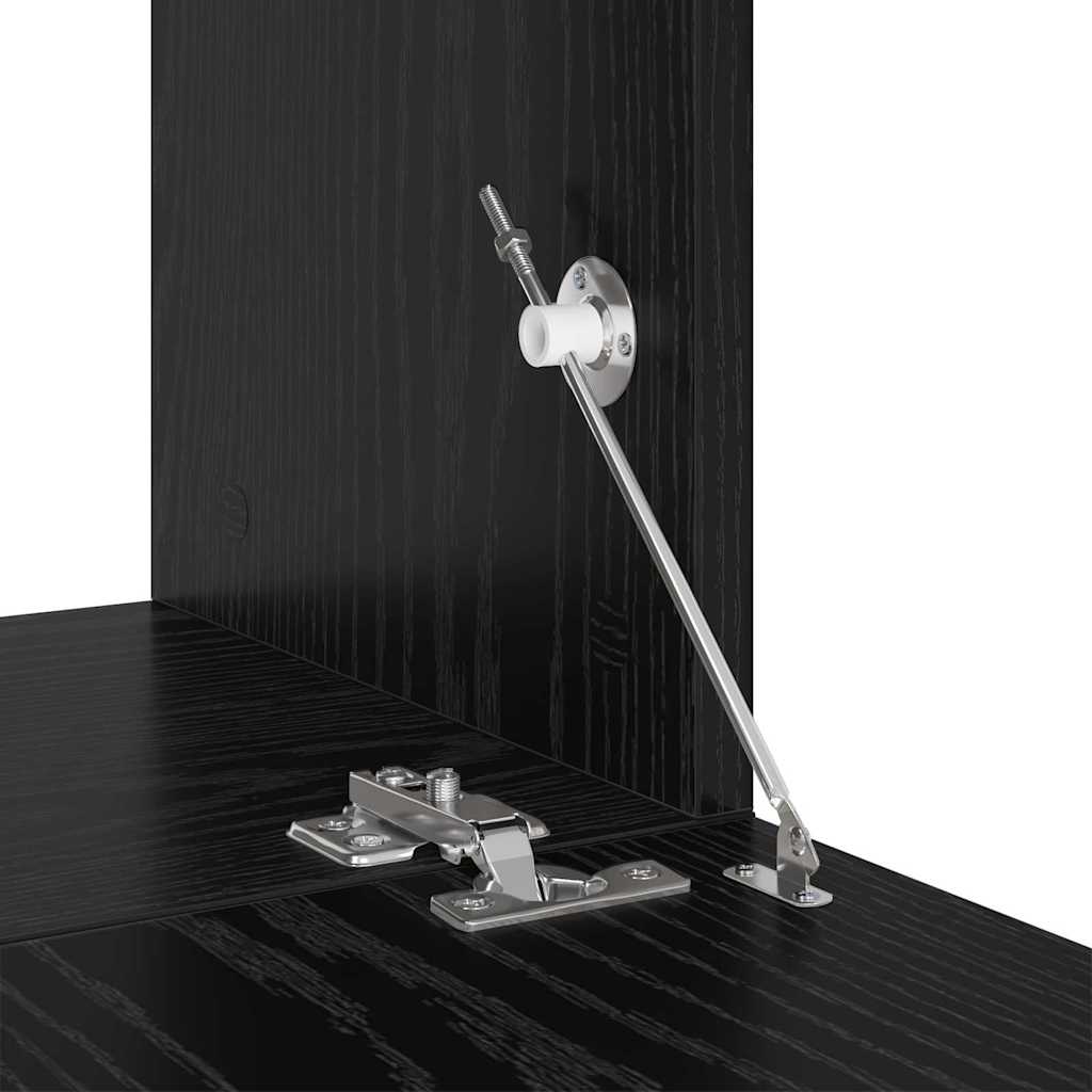 TV-Möbel-Set 4 pcs Schwarze Eiche 60 x 30 x 30 cm Holzwerkstoff