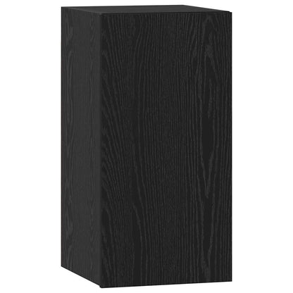 TV-Möbel-Set 4 pcs Schwarze Eiche 60 x 30 x 30 cm Holzwerkstoff