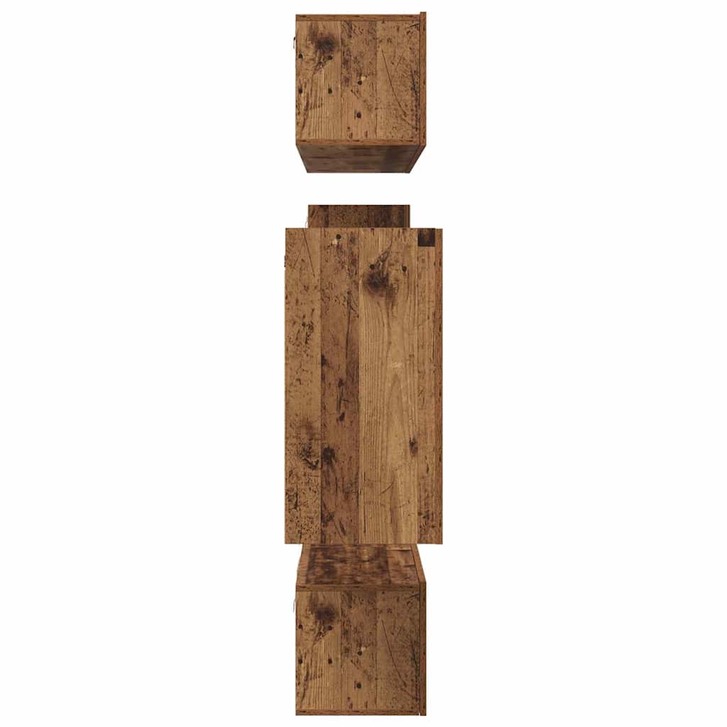 TV-Möbel-Set 8 pcs Altholz 30,5 x 30 x 60 cm Holzwerkstoff
