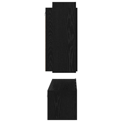 TV-Möbel-Set 4 pcs Schwarze Eiche 30,5 x 30 x 90 cm