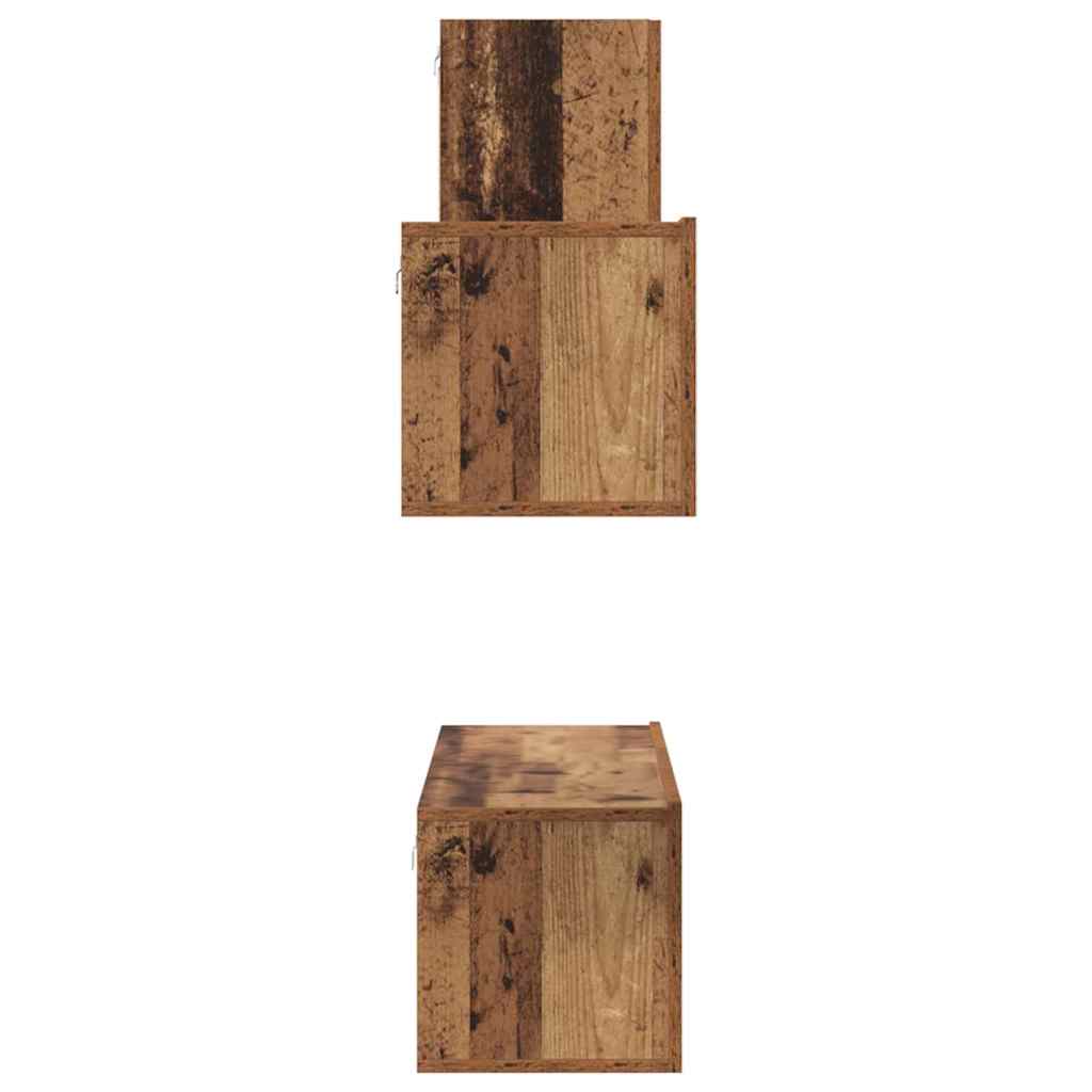 TV-Möbel-Set 4 pcs Altholz 30,5 x 30 x 60 cm Holzwerkstoff