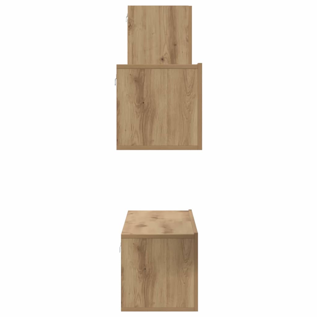 TV-Möbel-Set 4 pcs Eiche handwerklich 30,5 x 30 x 60 cm