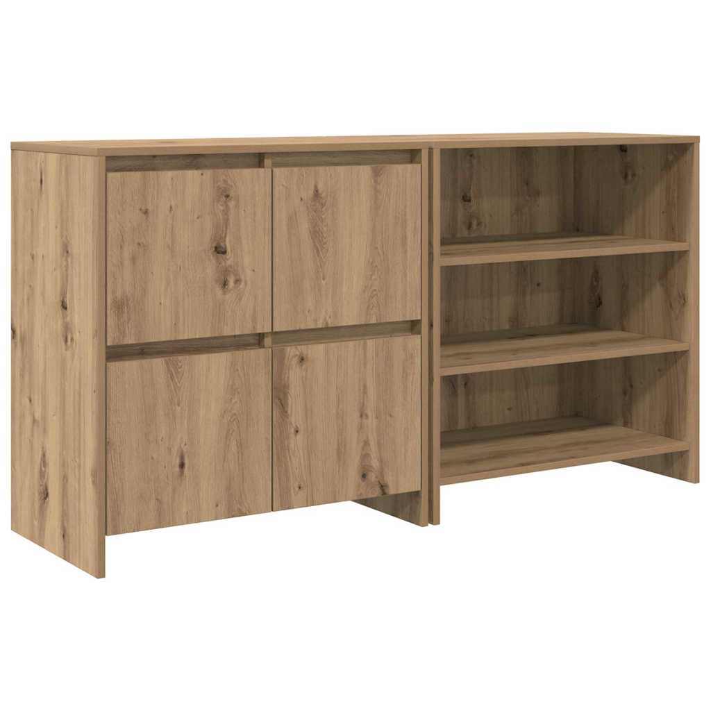 Sideboards 2 pcs Eiche handwerklich 70 x 41 x 75 cm
