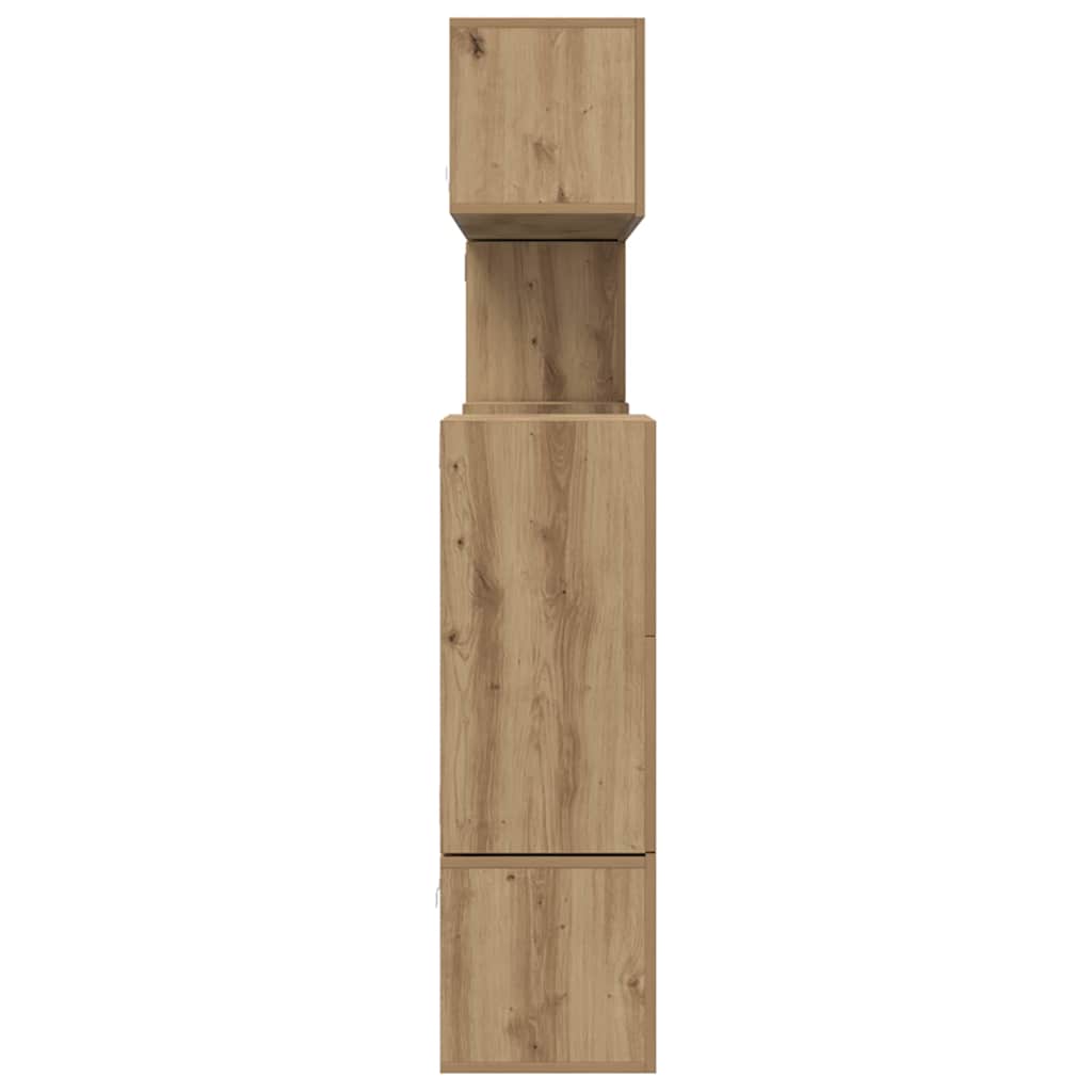 TV-Möbel-Set 10 pcs Eiche handwerklich 180 x 30 x 90.5 cm