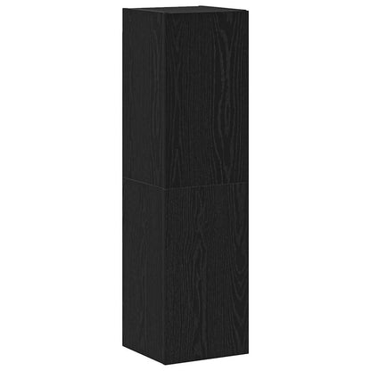 TV-Möbel-Set Wandmontiert 4 pcs Schwarze Eiche 200 x 30 x 30 cm