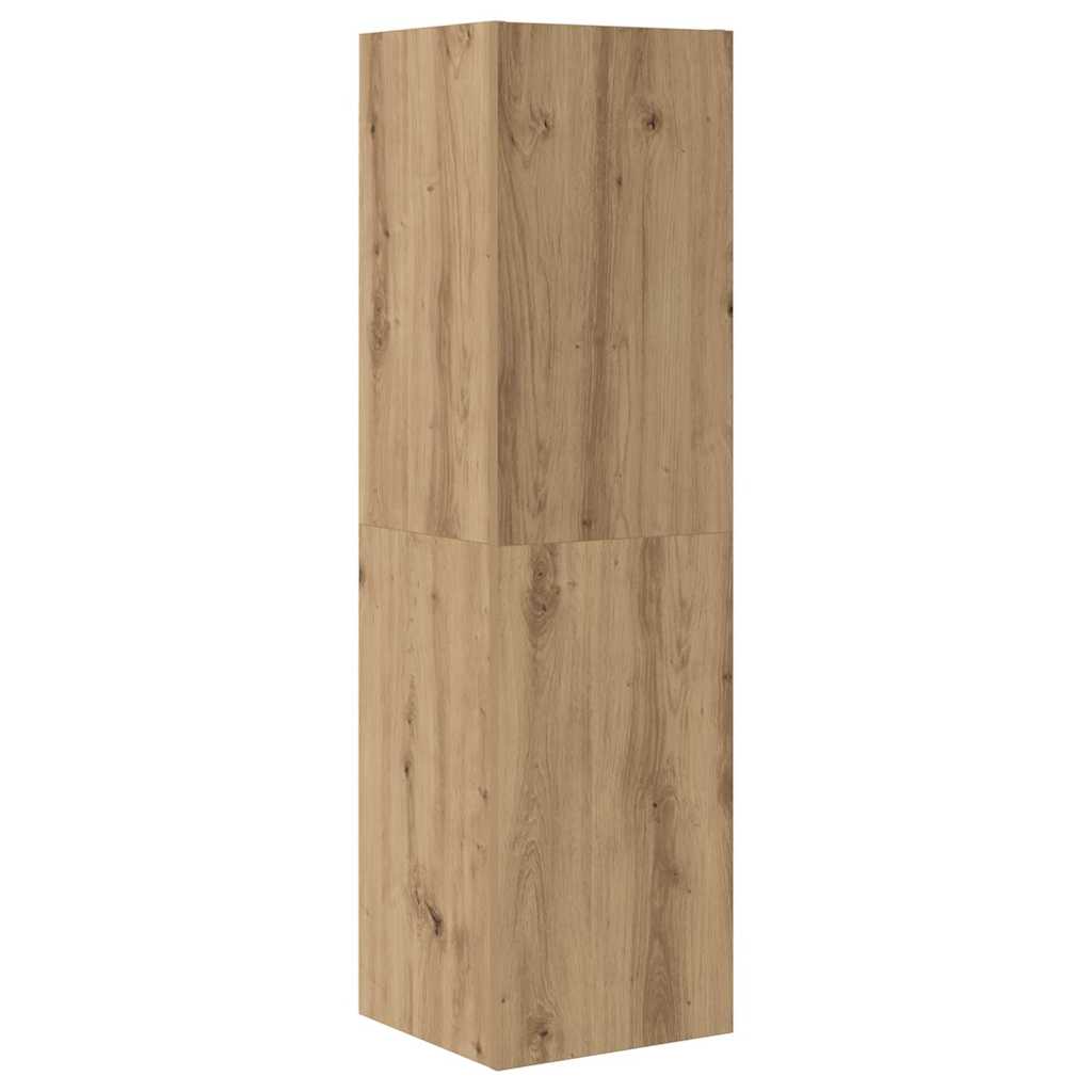 TV-Möbel-Set 4 pcs Eiche handwerklich 30,5 x 30 x 110 cm