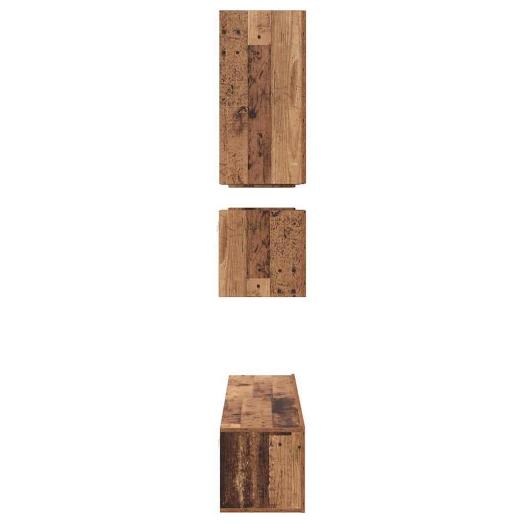 TV-Möbel-Set 8 pcs Altholz 80 x 30 x 30 cm Holzwerkstoff