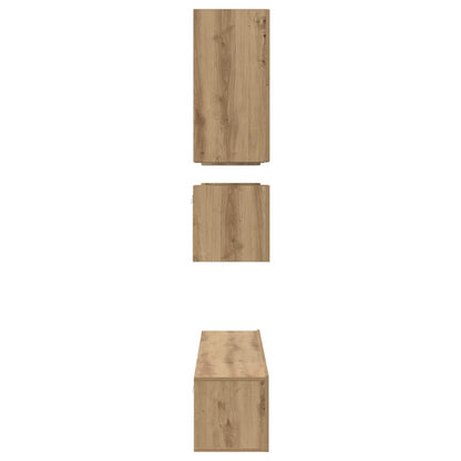 TV-Möbel-Set 8 pcs Eiche handwerklich 80 x 30 x 30 cm