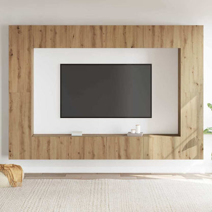 TV-Schrank-Set 8 pcs Artisan-Eiche Mittel 100 x 30 x 30 cm