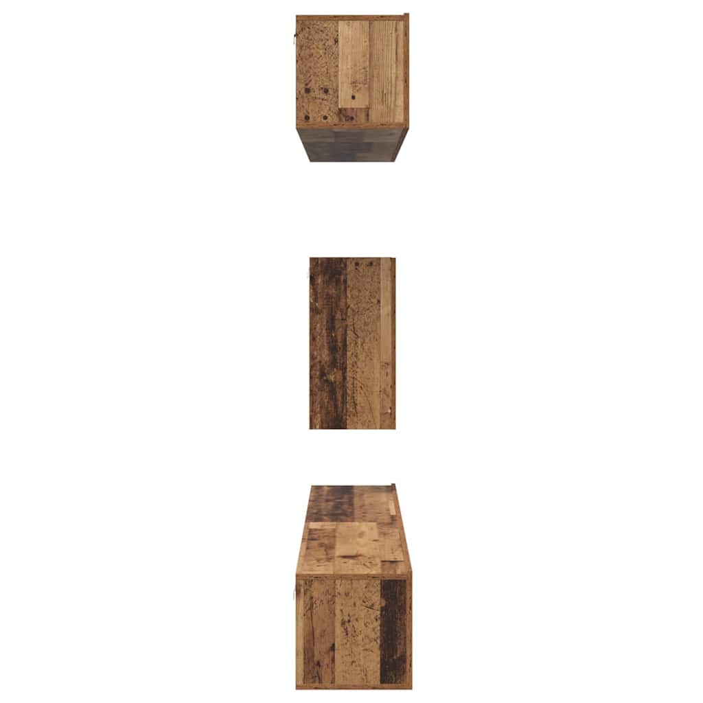 TV-Möbel-Set 6 pcs Altholz Standard Mittel Holzwerkstoff