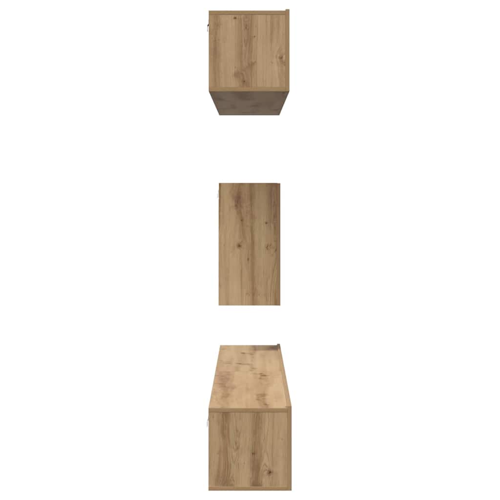 TV-Möbel-Set 6 pcs Eiche handwerklich Mittel Holzwerkstoff