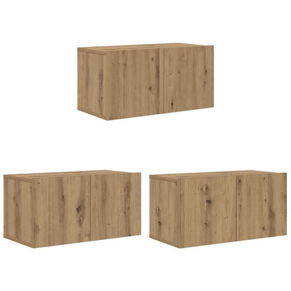 TV-Möbel-Set 8 pcs Eiche handwerklich 60 x 30 x 30 cm