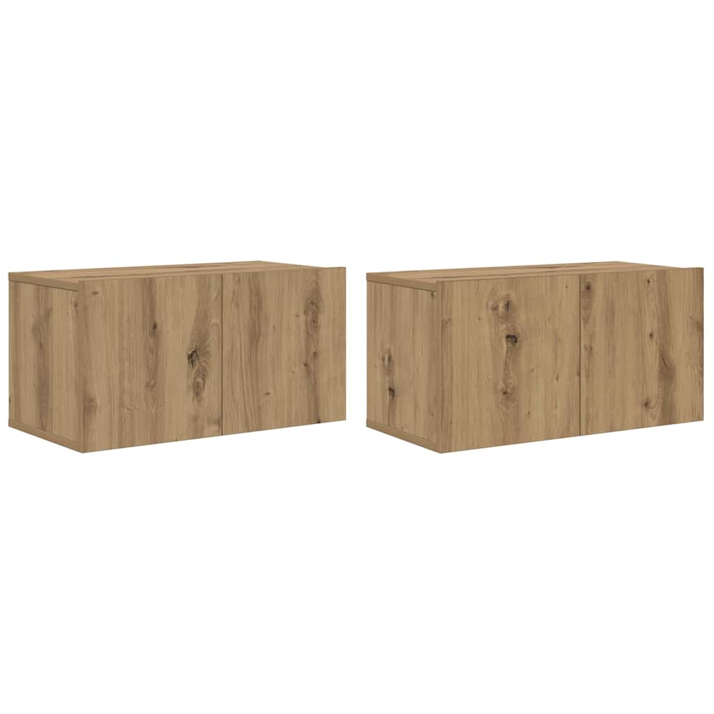 TV-Möbel-Set 8 pcs Eiche handwerklich 60 x 30 x 30 cm