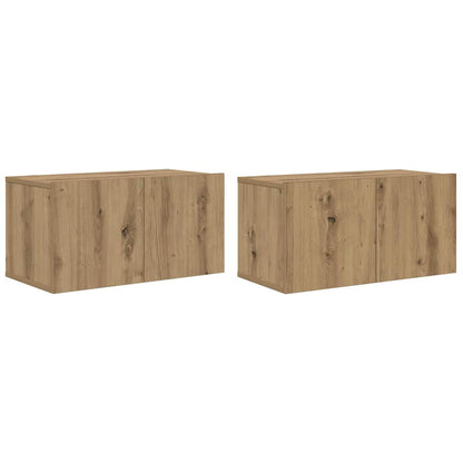 TV-Möbel-Set 8 pcs Eiche handwerklich 60 x 30 x 30 cm