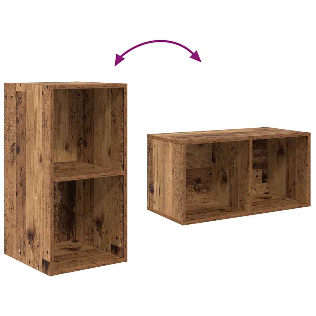 TV-Möbel-Set Altholz 37 x 37 x 107 cm Holzwerkstoff