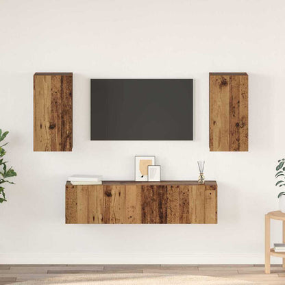 TV-Möbel-Set 4 pcs Altholz 60 x 30 x 30 cm Holzwerkstoff