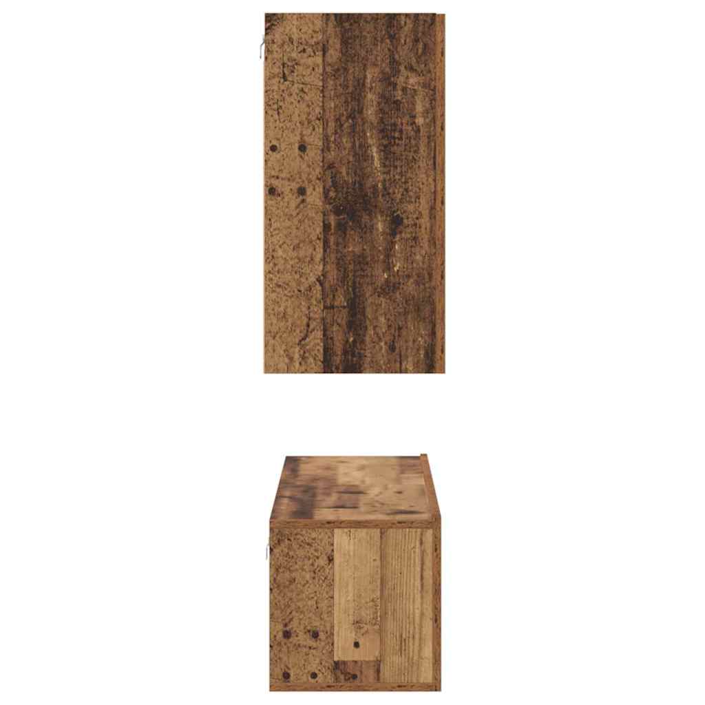 TV-Möbel-Set 4 pcs Altholz 60 x 30 x 30 cm Holzwerkstoff