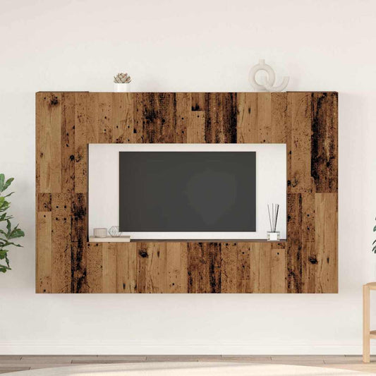 TV-Möbel-Set 8 pcs Altholz 60 x 30 x 30 cm Holzwerkstoff