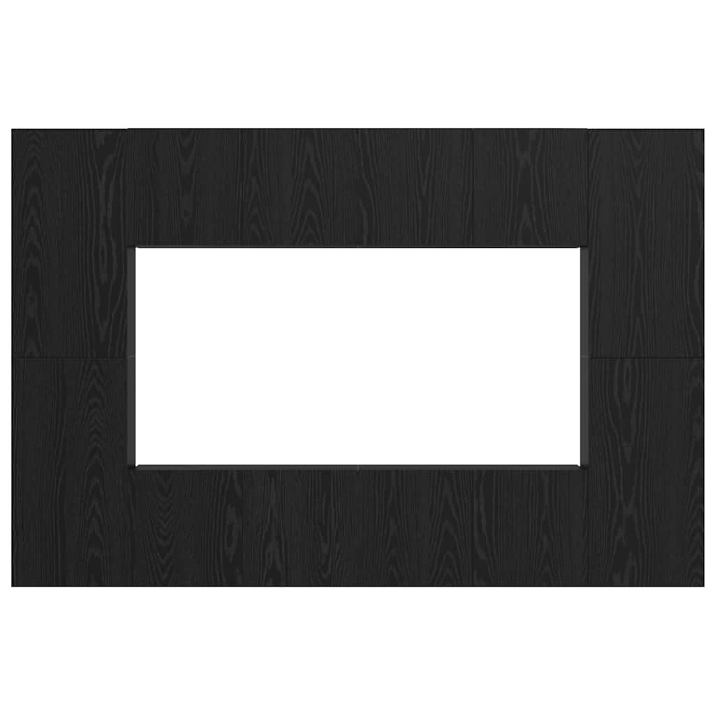 TV-Möbel-Set 8 pcs Schwarze Eiche 60 x 30 x 30 cm Holzwerkstoff