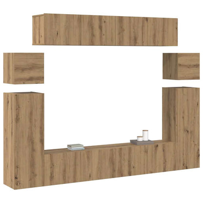TV-Schränk 8 pcs Braun 30,5 x 30 x 90 cm Holzwerkstoff
