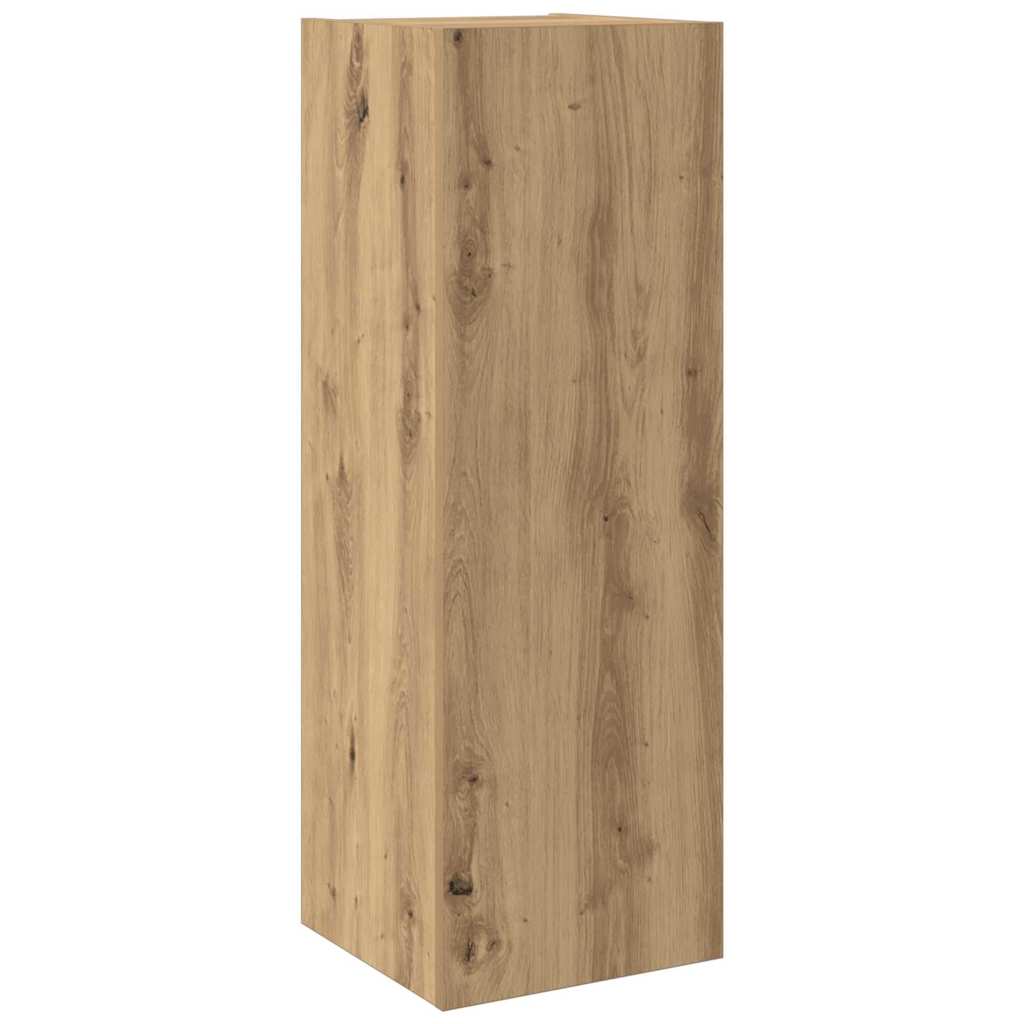 TV-Möbel-Set 8 pcs Eiche handwerklich Mittel Holzwerkstoff
