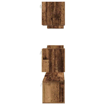 TV-Möbel-Set 7 pcs Altholz 60 x 30 x 30 cm Holzwerkstoff