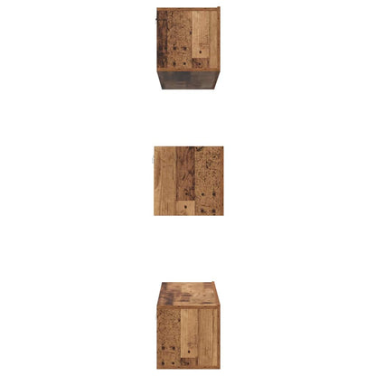 TV-Möbel-Set Wandmontiert 6 pcs Altholz Holzwerkstoff