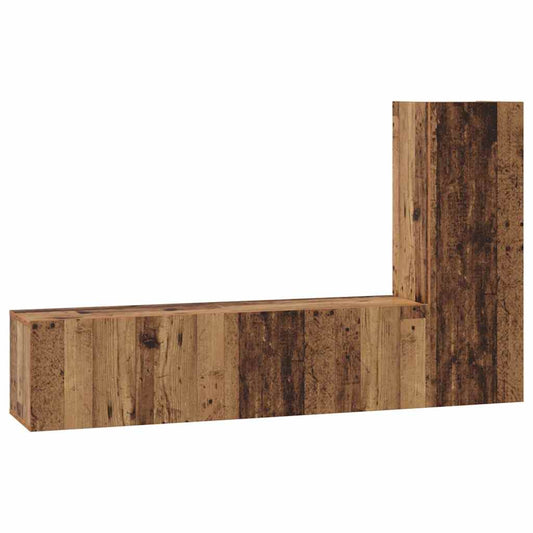 TV-Möbel-Set 3 pcs Altholz 60 x 30 x 30 cm Holzwerkstoff
