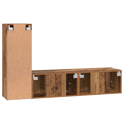 TV-Möbel-Set 3 pcs Altholz 60 x 30 x 30 cm Holzwerkstoff