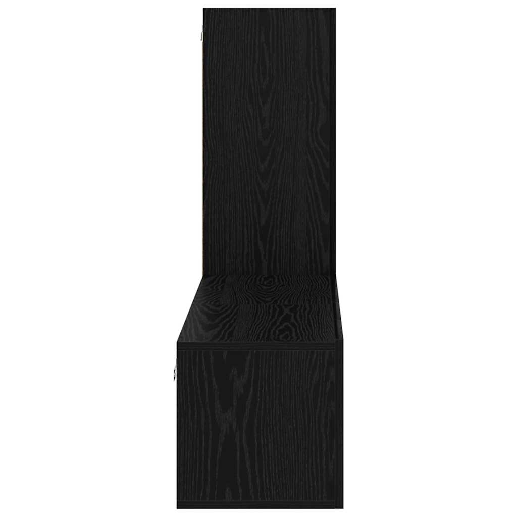 TV-Möbel-Set Wandmontiert 3 pcs Schwarze Eiche 160 x 30 x 30 cm