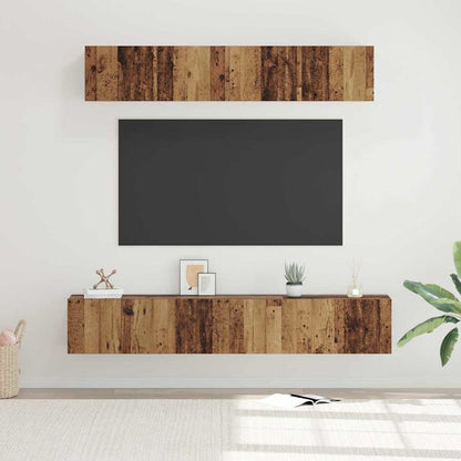 TV-Schrank Set 5 pcs Altholz Standard Mittel Holzwerkstoff