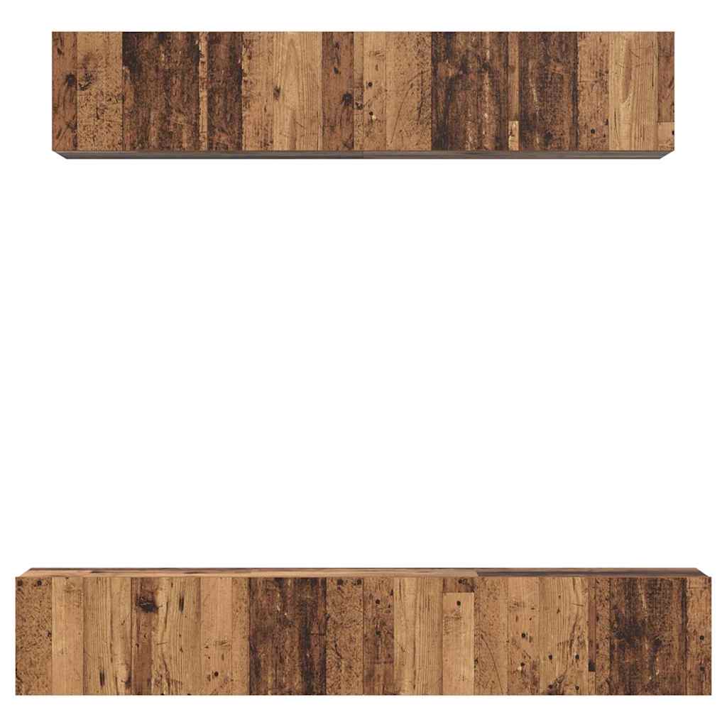 TV-Schrank Set 5 pcs Altholz Standard Mittel Holzwerkstoff