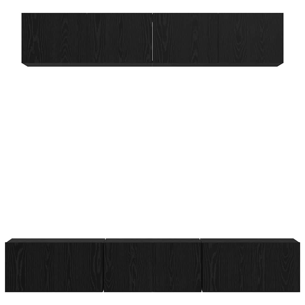 TV-Möbel-Set 5 pcs Schwarze Eiche Mittel 80 x 30 x 30,5 cm