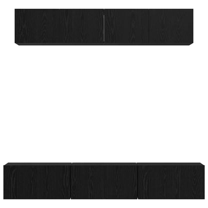TV-Möbel-Set 5 pcs Schwarze Eiche Mittel 80 x 30 x 30,5 cm