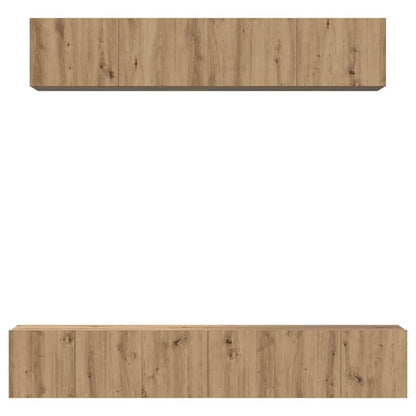 TV-Schrank Set 5 pcs Eiche handwerklich Mittel 80 x 30 x 30 cm