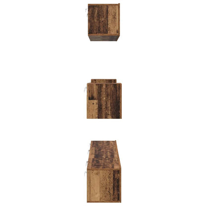 TV-Möbel-Set 7 pcs Altholz 80 x 30 x 30 cm Holzwerkstoff