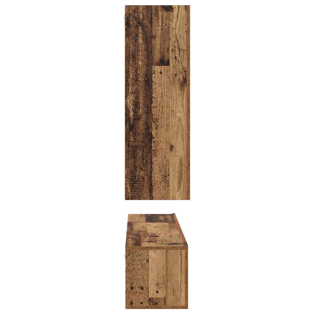 TV-Möbel-Set 4 pcs Altholz 30,5 x 30 x 90 cm Holzwerkstoff