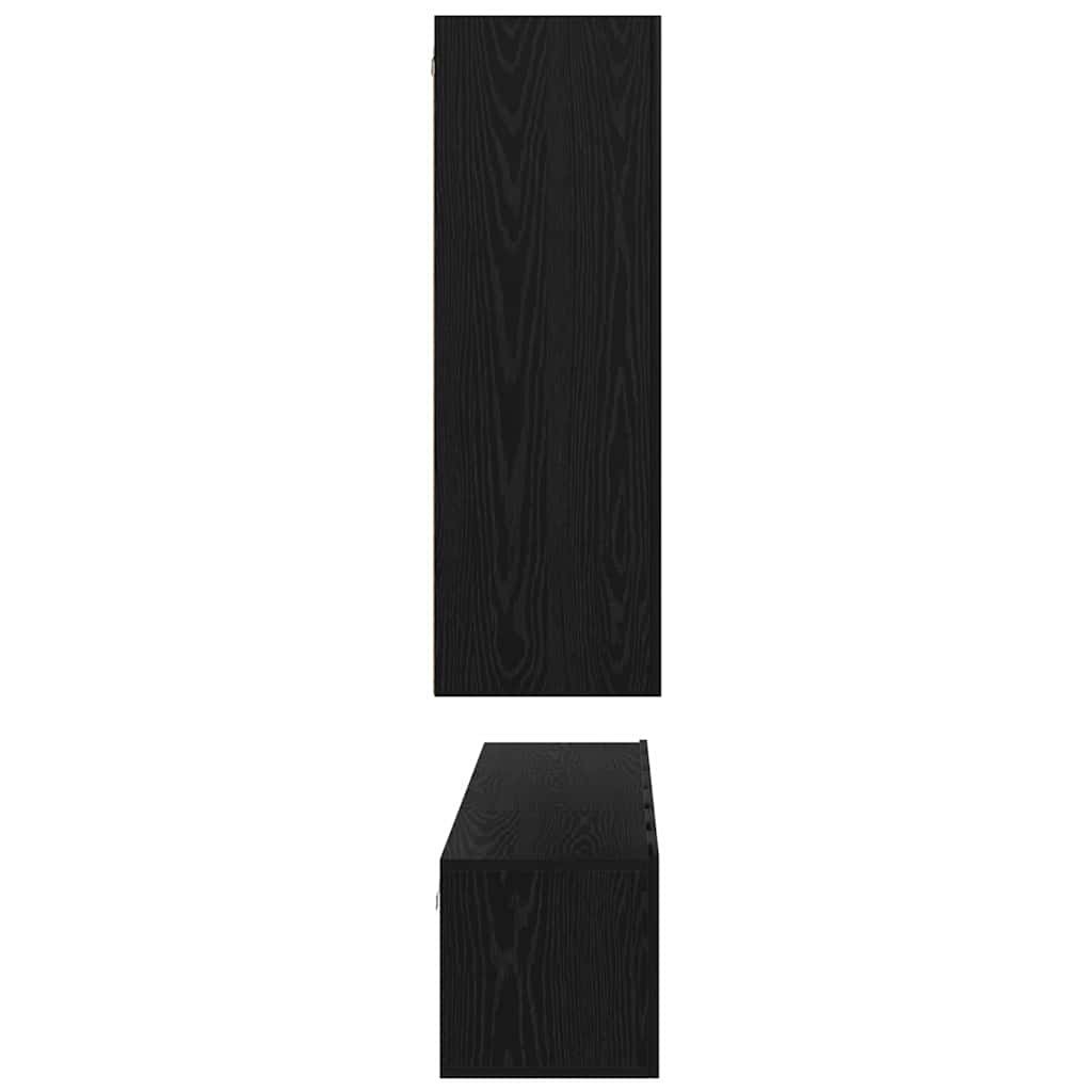 TV-Möbel-Set 5 pcs Schwarze Eiche Mittel 30,5 x 30 x 90 cm