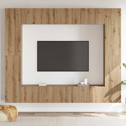 TV-Schränk 8 pcs Braun 221 x 30 x 180 cm Holzwerkstoff