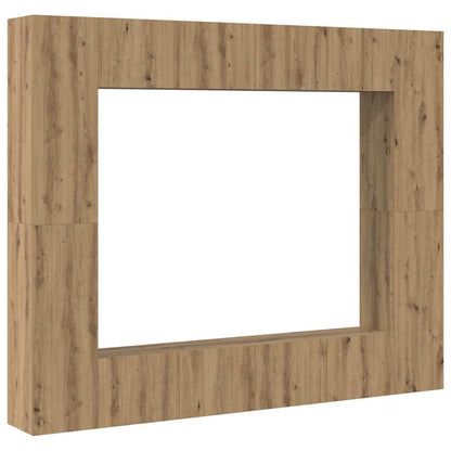TV-Schränk 8 pcs Braun 221 x 30 x 180 cm Holzwerkstoff