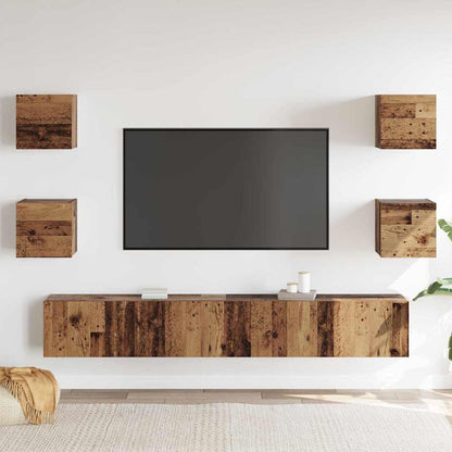 TV-Schränk 6 pcs Braun 200 x 30 x 30 cm Holzwerkstoff
