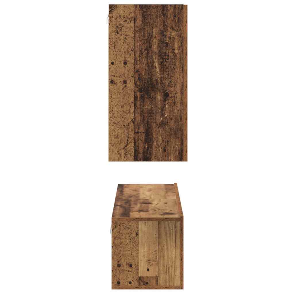 TV-Möbel-Set 4 pcs Altholz 30,5 x 30 x 60 cm Holzwerkstoff